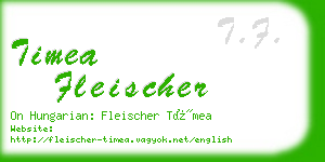 timea fleischer business card